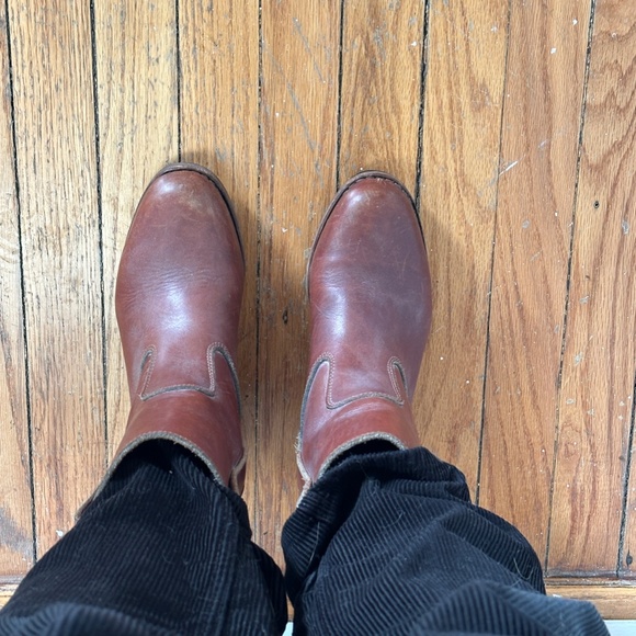 Great tan leather riding boots La Gardiane size 7.5 medium high - Picture 10 of 13